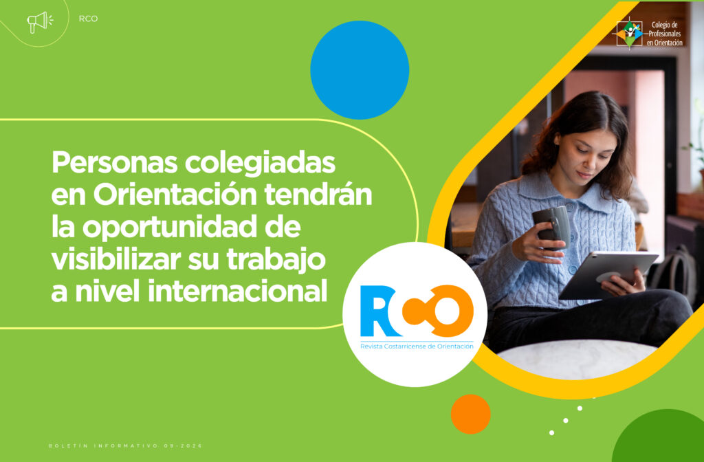 Personas colegiadas en Orientación tendrán la oportunidad de visibilizar su trabajo a nivel internacional